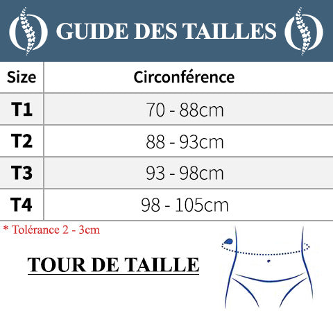 Ceinture lombaire auto chauffante (biomagnétique)