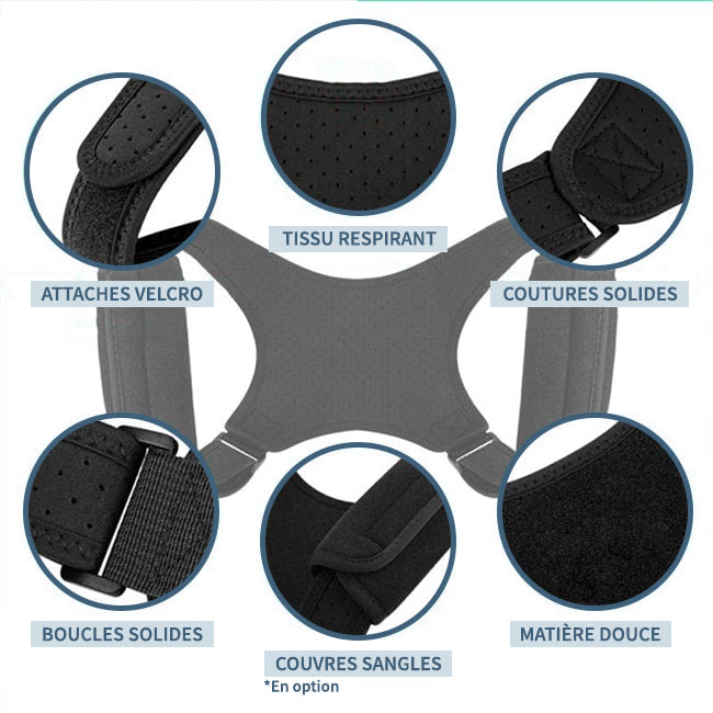 Détails correcteur de posture epaule