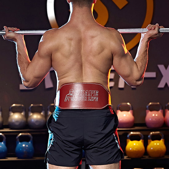 Ceinture lombaire musculation en cuir