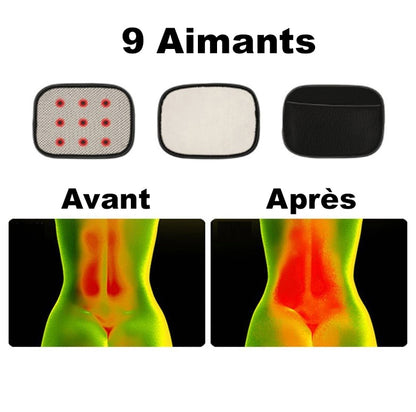 Ceinture Lombaire <br> Auto Chauffante (9 Aimants)