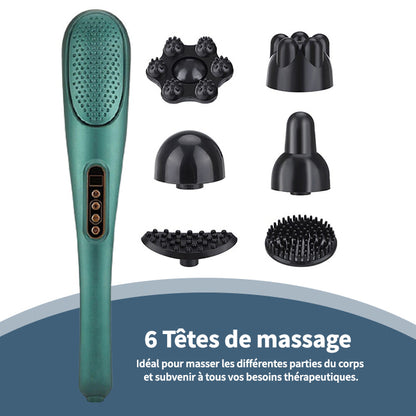 Appareil de massage six têtes vibrantes